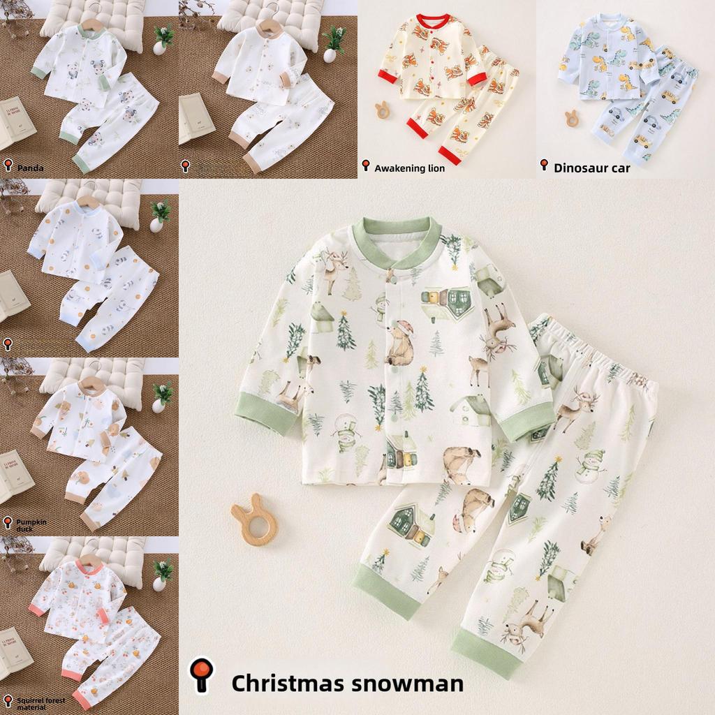 Childrens Cotton Pajama Set With Antibacterial Technology For Babies And Infants