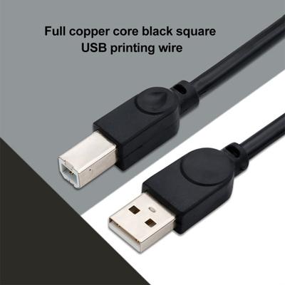 1.5m USB 2 To B Square Type A Mouth Printer Scanner Data Transfer