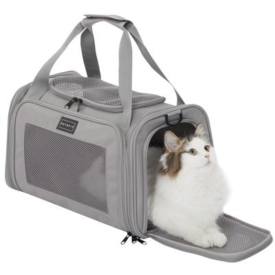 PETSFIT Foldable Pet Cat Carrier Small For S Size Carrier, Bag, Dog, Medium/Large Cat, Dog, Rabbit, Odorless, Car/Driving/Camping/Travel/Hospital