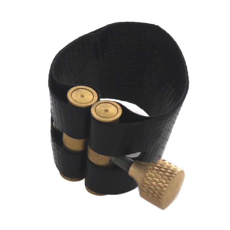 Saxophone Clip Leather Ligature Single Screw Fastener Clip Mouthpiece Ligature