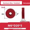 Aluminum Alloy Hand-Tightened Knurled Nut Adjustment Lock Gauge M3-M8