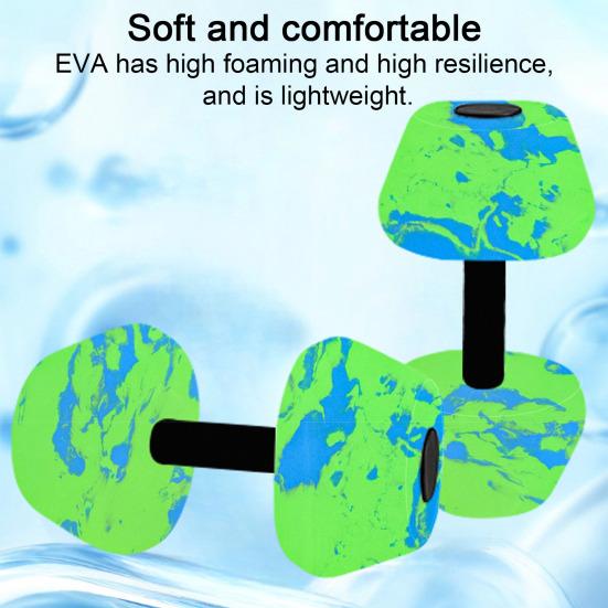 Aquatic Dumbbells EVA Foam Water Weights Pool Resistance Exercise Barbells for Aerobics Fitness Training Weight Loss Muscle Toning
