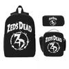 Zeds Dead Backpack Student BookBag School Bag Laptop Shoulder Bags 3ps Insulated Lunch Bag Pencil Case