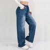 Women's Trousers Large Size Stretch Jeans Loose Semi-Elastic Pants