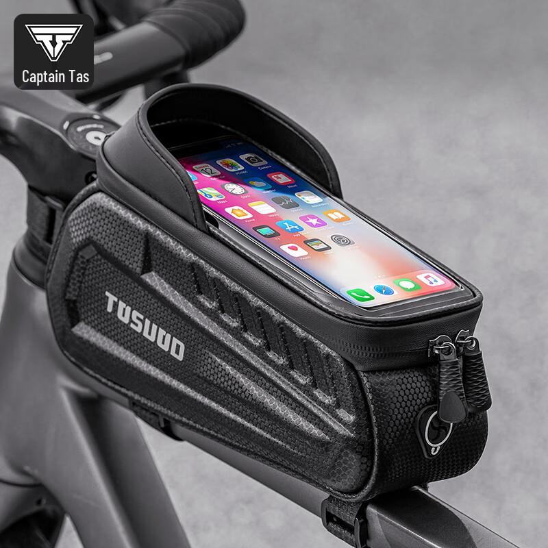 Captain Tass Hard Shell Bicycle Top Tube Bag