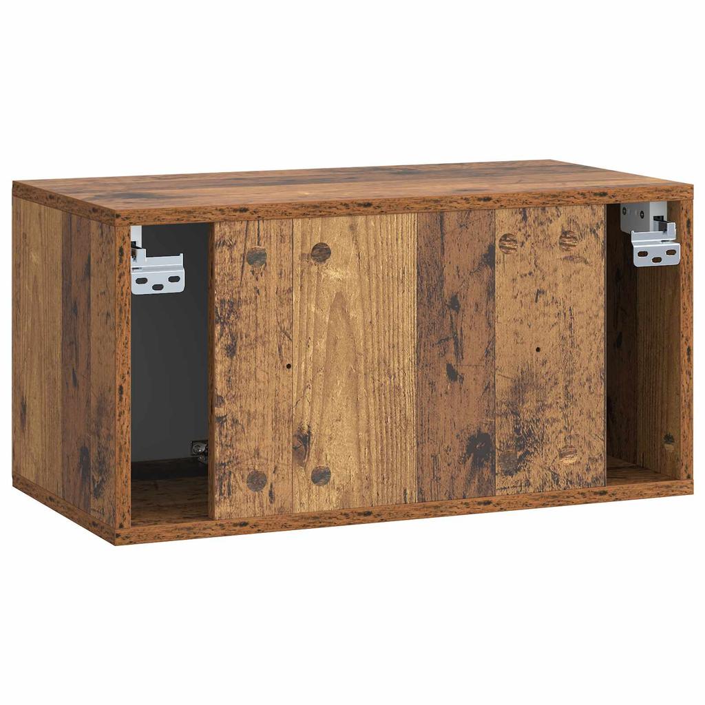 Wall Mounted TV Cabinet 59.5 x 31 x 30 cm Reclaimed Wood Look