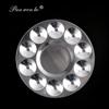 Student Aluminum Palette for Painting Pigment Mixing - Round & Rectangular Options