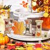 Thanksgiving Tiered Wooden Tabletop 4Pcs/Set Fall Tray Decor Signs, Autumn Maple Leaf Letter Decorations