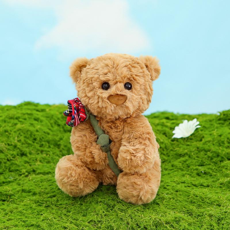 With Bear Teddy Scarf Cake Pajamas Rose Rabbit Plush Toy Kids Decoration Gift