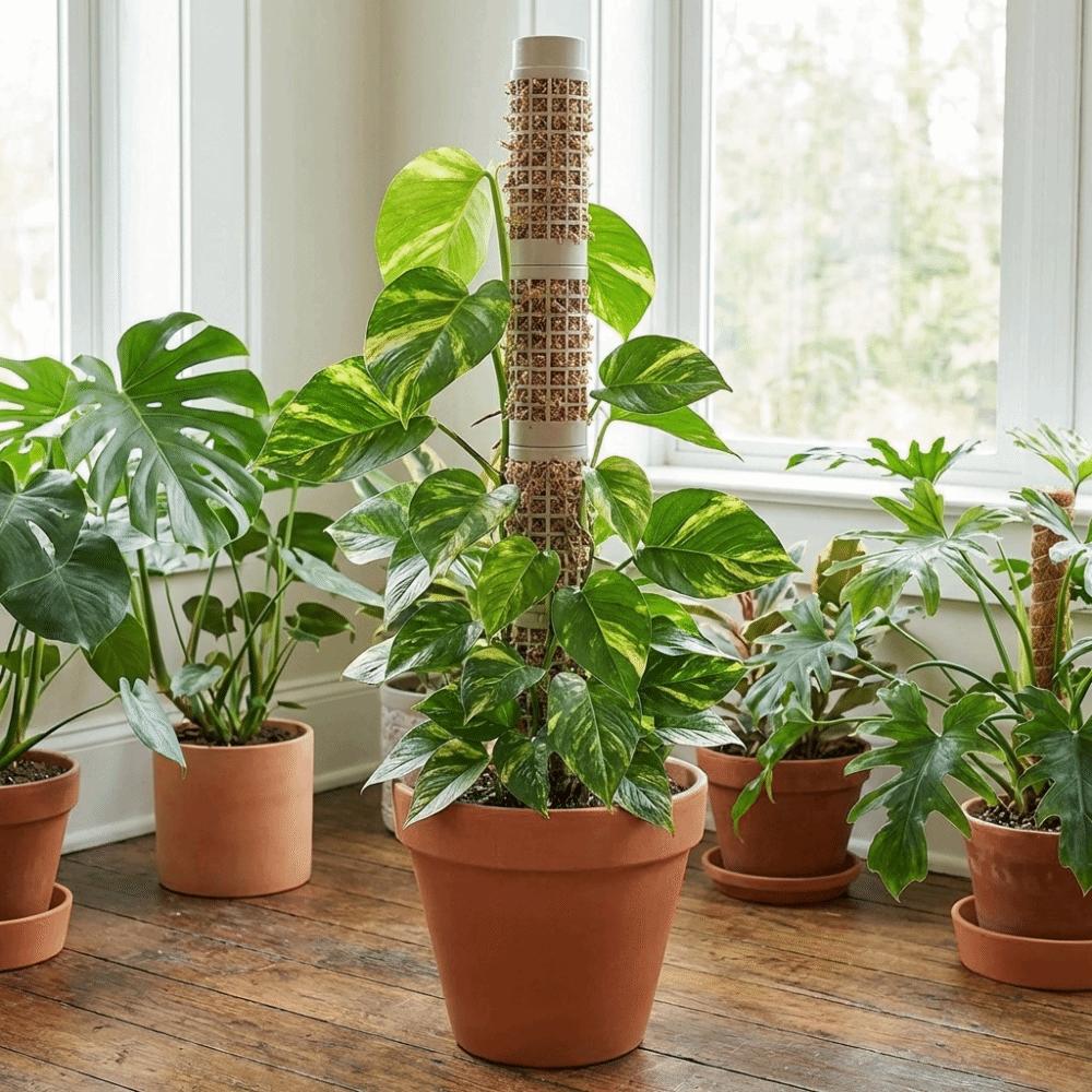 6PCS Sturdy Moss Pole Interlocking Vine Fixed Support Frame Multi-purpose Moss Stick  Greenhouse