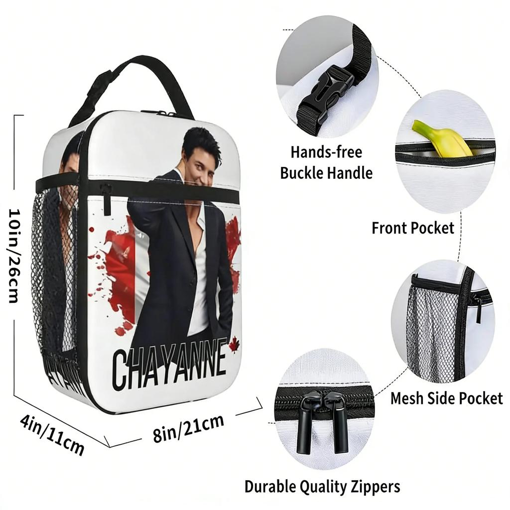 Chayanne Puerto Rican Latin Pop Singer Thermal Insulated Lunch Bags Portable Food Container Bags Cooler Thermal Lunch Boxes
