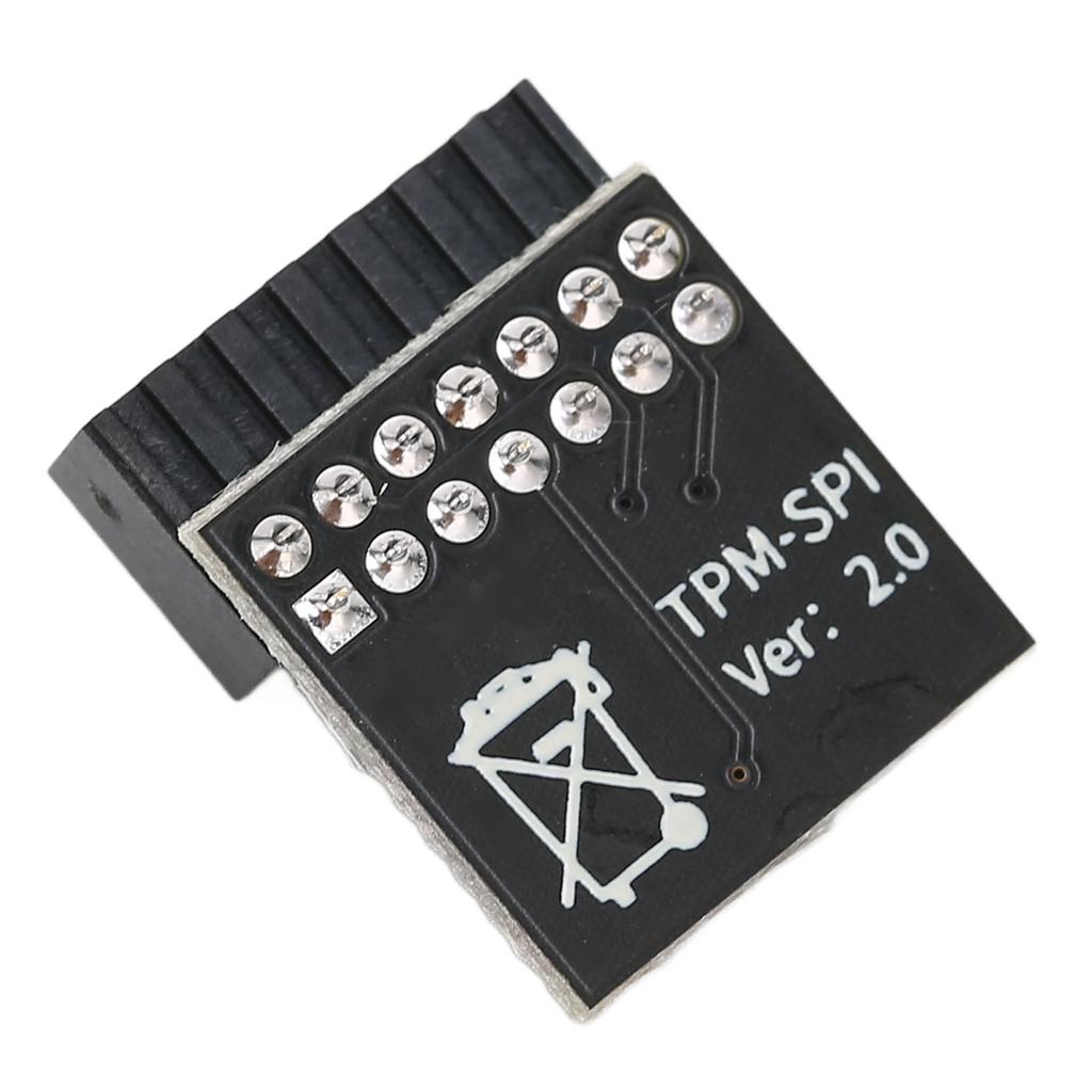 TPM 2.0 Encryption Security Module 14pin Strong Encryption TPM Processor Black TPM Module System Components for Asus