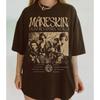 Unisex-Shirt Baumwolle Oversize Große Größe Maneskin Band Kollektion Tour S bis