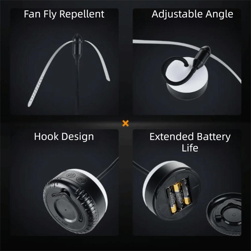 Hangable Mosquito Repellent Fan Multi Functional Table Fan Household Outdoor Fan  Picnic