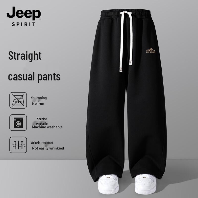 JEEP SPIRIT Men's 2025 Straight-Leg Casual Sweatpants