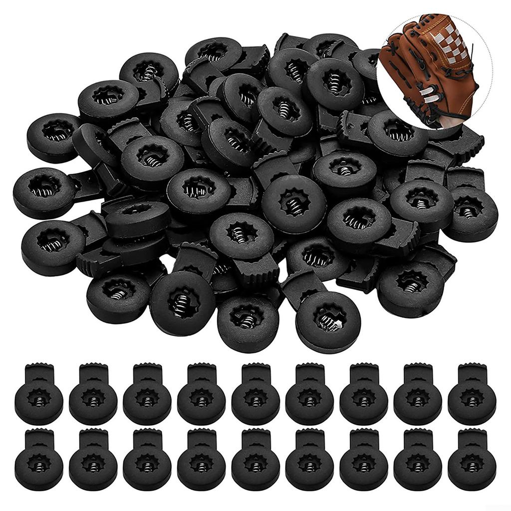 Černá baseballová rukavice se zámkem na softballovou přezku pro venkovní sporty