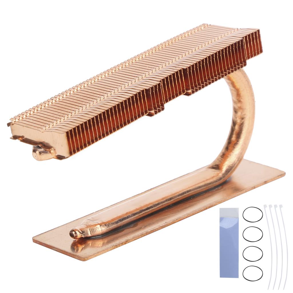 Single Tube Hard Disk Radiator Cooling Heat Sink Fit for M.2 2280 Solid State Drive