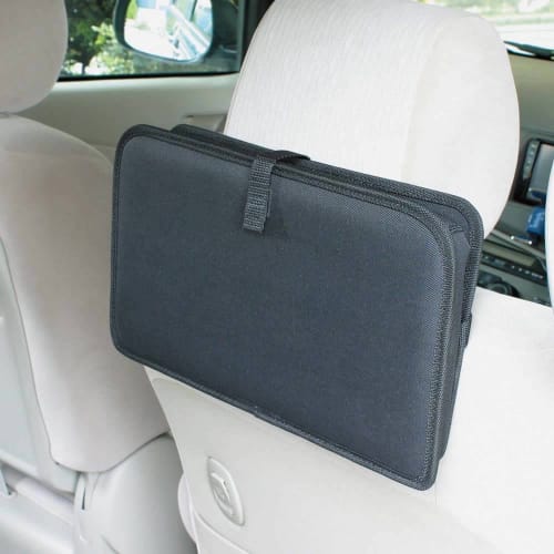 Napolex Genuine Car Table, Rear Seat Tray, Easy Installation, Wide Size, with Border, Belt, Tray Angle Adjustable, Car Supplies JK-59