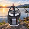 Camouflage Fishing Bucket Organizer Multi-Pocket Bucket Gear Bag Bucket Tool Bag  Outdoor Fishing
