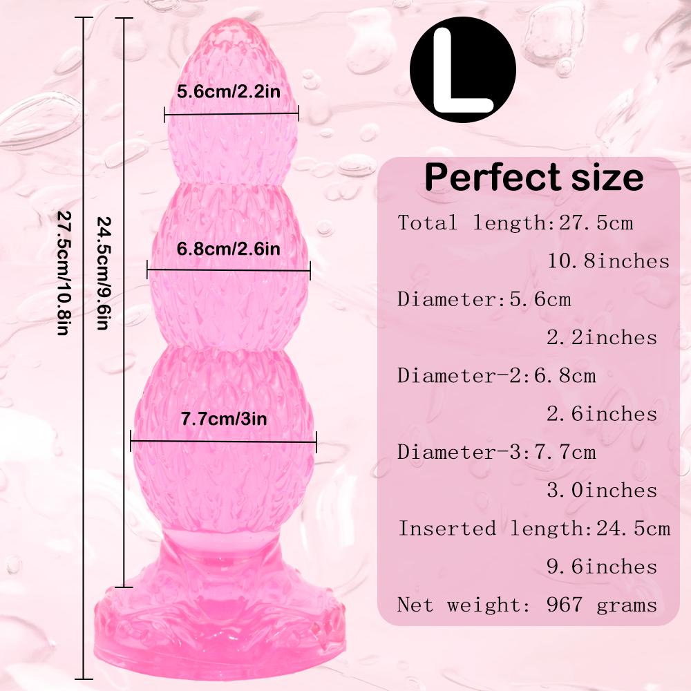 Huge Butt Plug Soft Dildo With Suction Cup Female Masturbator G-Spot Clit Massager Vaginal Stimulator Anal Plug Erotic Sex Toys