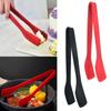 Durable Kitchen Tongs Heat Resistant Nonstick Design Food Clip Silicone Barbecue Clamp Multipurpose For Easy Cleaning