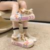 Fashion Designer Cute Kawaii Dad Shoes for Women Girls Platform Vulcanized Shoes Ladies Colorful Round Head Casual Fur Warm Shoes Winter