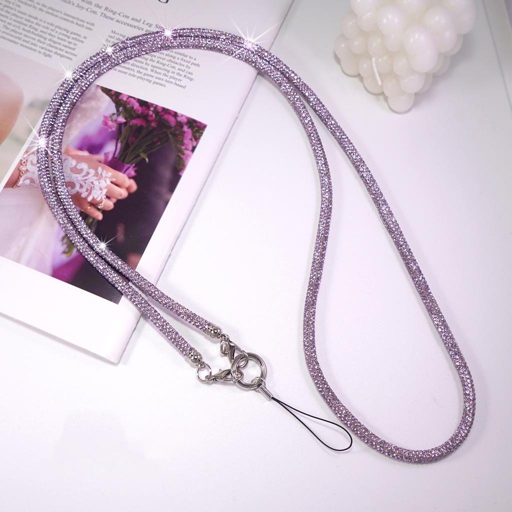 New Luxury Crystal Rhinestone Phone Lanyard Bright Bling Bling Phone Case Chain Straps Phone Anti-lost Rope Phone Accessories