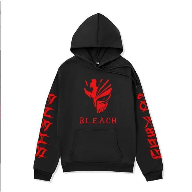 Bleach Anime Zaraki Kenpachi Print Hooded  Prevalent Hoodies Autumn Loose Streetwear Harajuku Unisex Sweatshirt