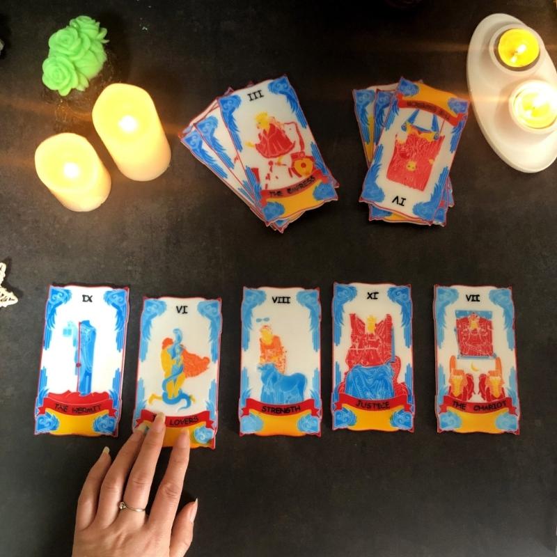 Easy To Use Tarot Card Silicone Mold Jewelry Making Tools Resin Casting Molds Silicone Material Suitable for DIY Crafts
