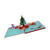 Light Up Musical Christmas Card Pop Up Musical Christmas Greeting Cards with 3D Effects for Holiday Decoration