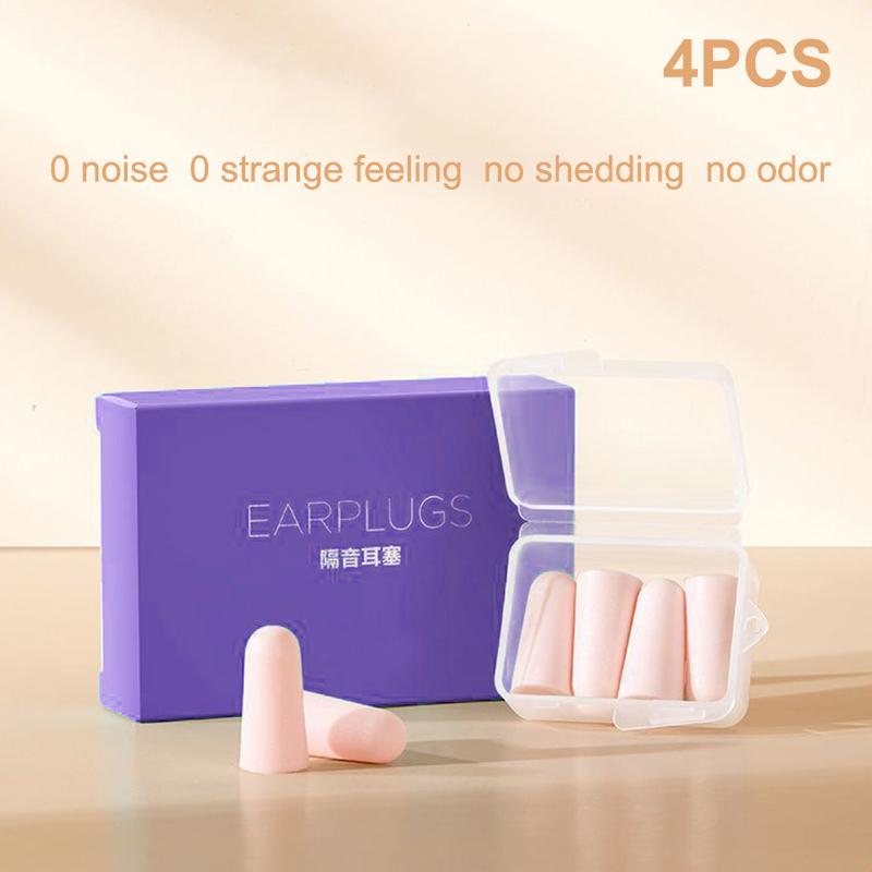 4/10Pcs Soft Slow-Rebound Earplugs for Noise Reduction and Sound Insulation Ideal for Sleeping and Hearing Protection
