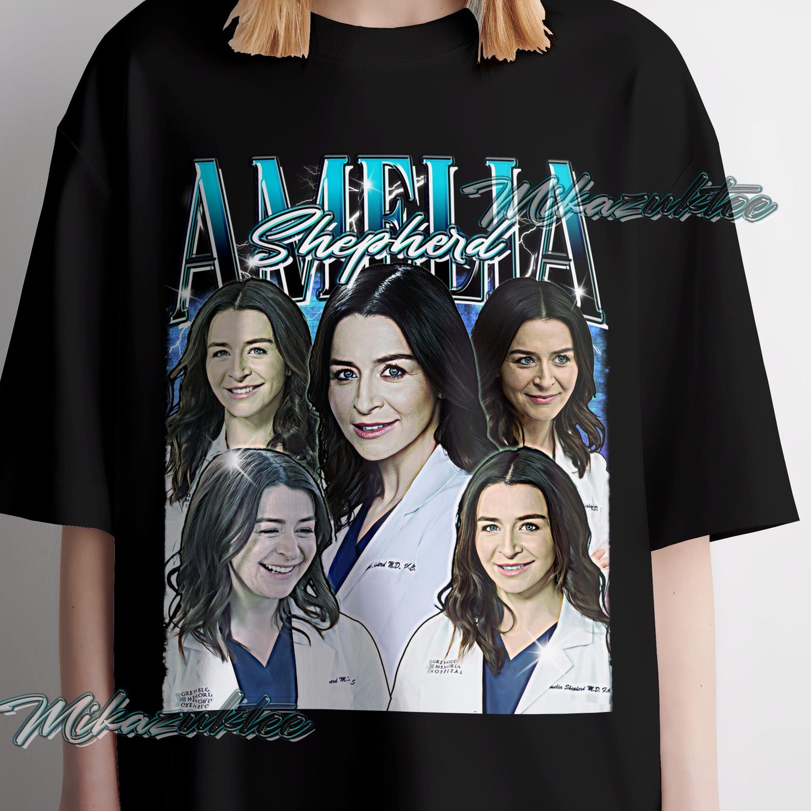 Amelia Shepherd T-Shirt, Vintage Style Graphic Tee 4XL