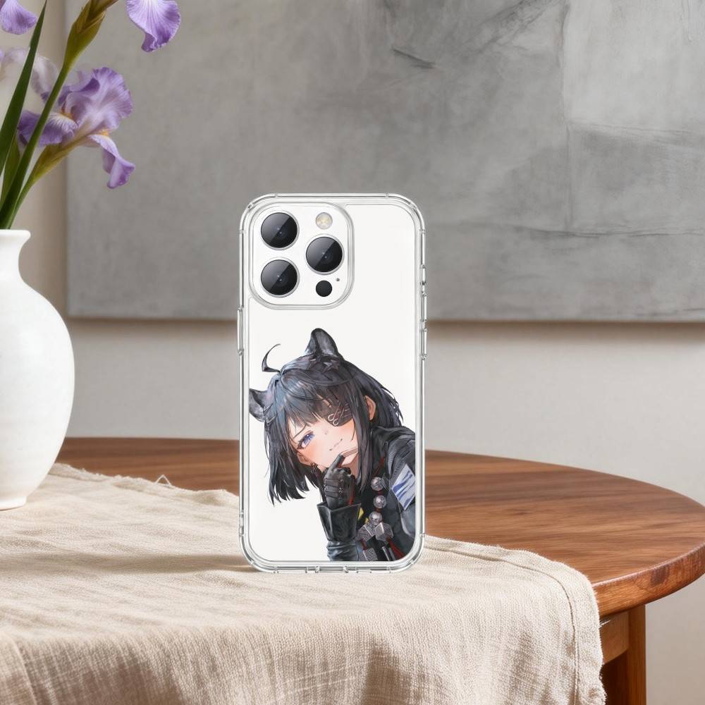 

A-Arknights Endfield Game Cute T-Tang Tang Phone Case For iPhone17p 16 15 14 13 12 11 Mini Pro Max Plus Transparent Cover iPhone16e