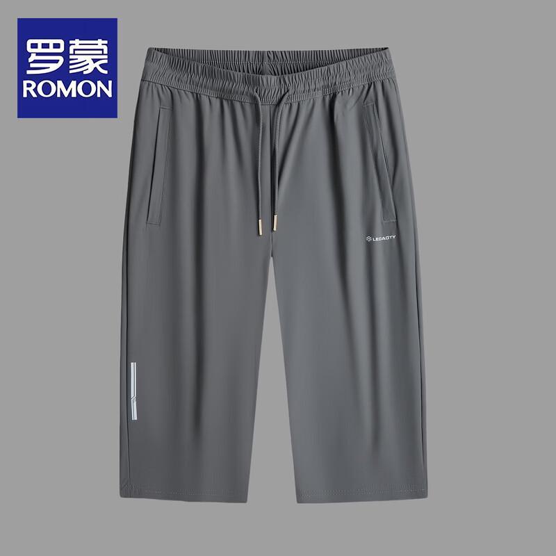 ROMON Men s Plus Size Quick-Dry Summer Capri Shorts 4XL