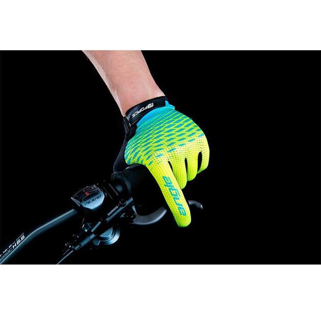 Guanti da ciclismo Force Angle Long (gialli)