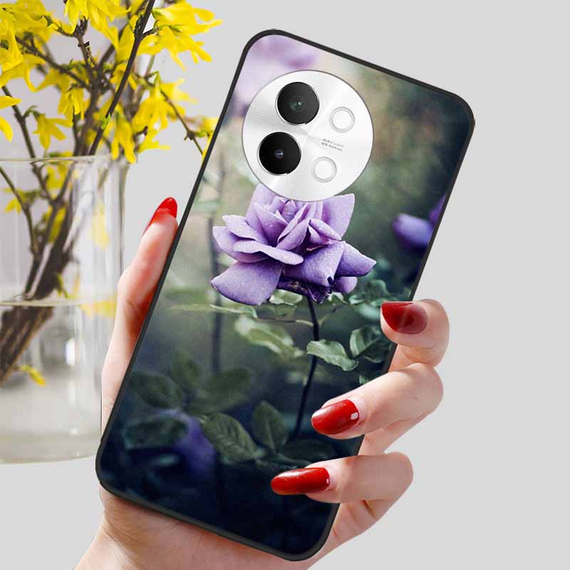 For Vivo V40 Lite 5G Case Fashion Soft Silicone Lovely Phone Cover for Vivo V 40 Lite V40Lite 5G Protect Back Cover TPU Coques
