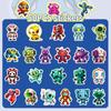 Pick Up The Leak! 50 Cartoon Charging Robot Stickers Creative Children Cartoon Robot Luggage