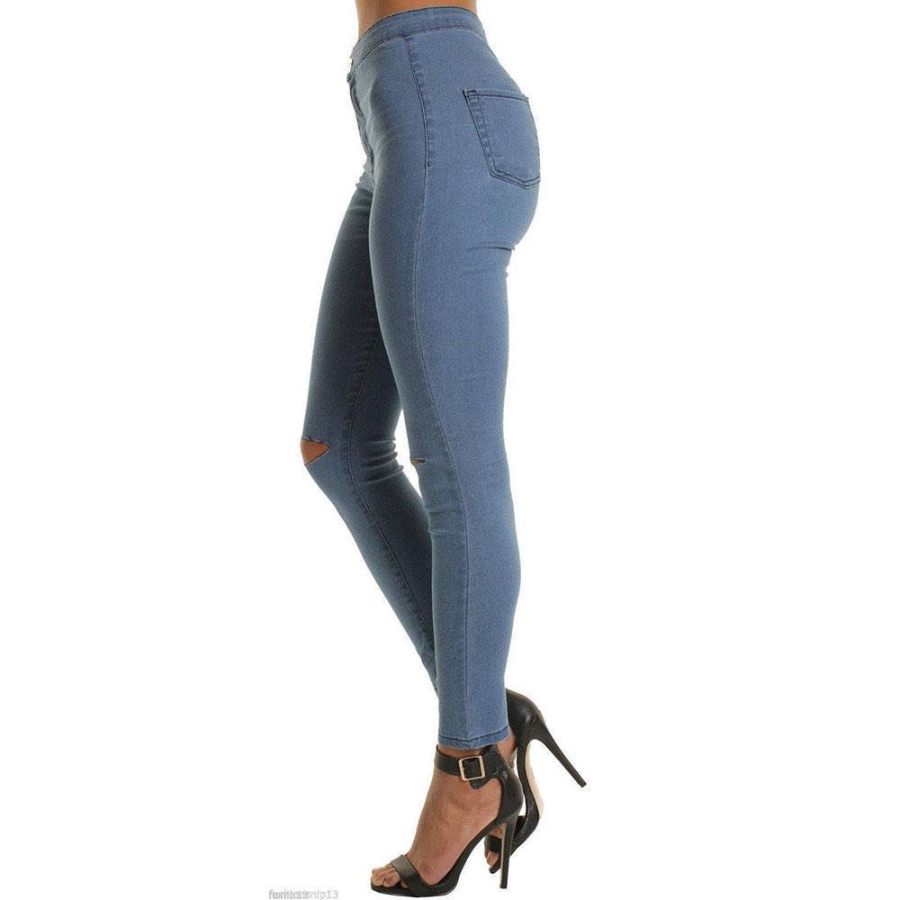 Outdooor High Quality Women Denim Jeans Slim Fit Leggings Skinny Trousers