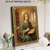 Stretched Frame Pearl Art Kit Saint Woman Painting DIY Sparkling Bead Canvas Creative Leisure Craft for Home Decor