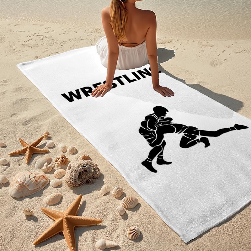 Wrestling Mode Strandtuch: Ideal für Sommerabenteuer Weich, saugfähig und schnell trocknend geeignet zum Schwimmen und Baden