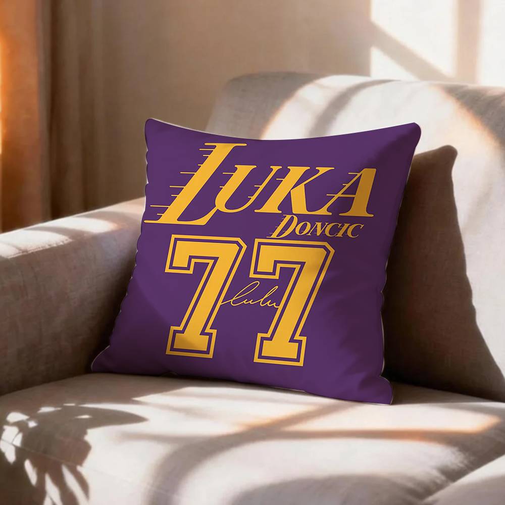 basketball Luka DDoncic Pillow Case Pattern Printed Pillowcase For Living Room Sofa Cushion Cover