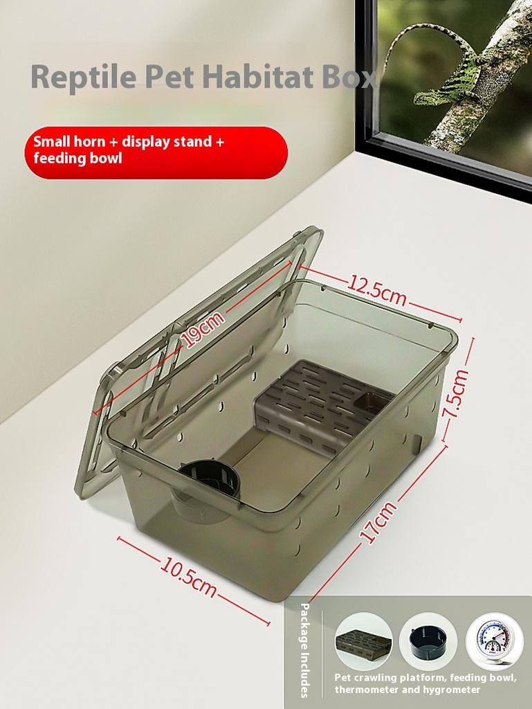 Reptile Terrarium Box Snake Spider Gecko Frog Lizard Turtle Insect Breeding Case Pet Supplies Habitat Tank