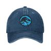 Jurassic Park Shattered Baseball Caps Vintage Distressed Cotton  Snapback Hat Unisex Running Golf Adjustable Fit Hats Cap