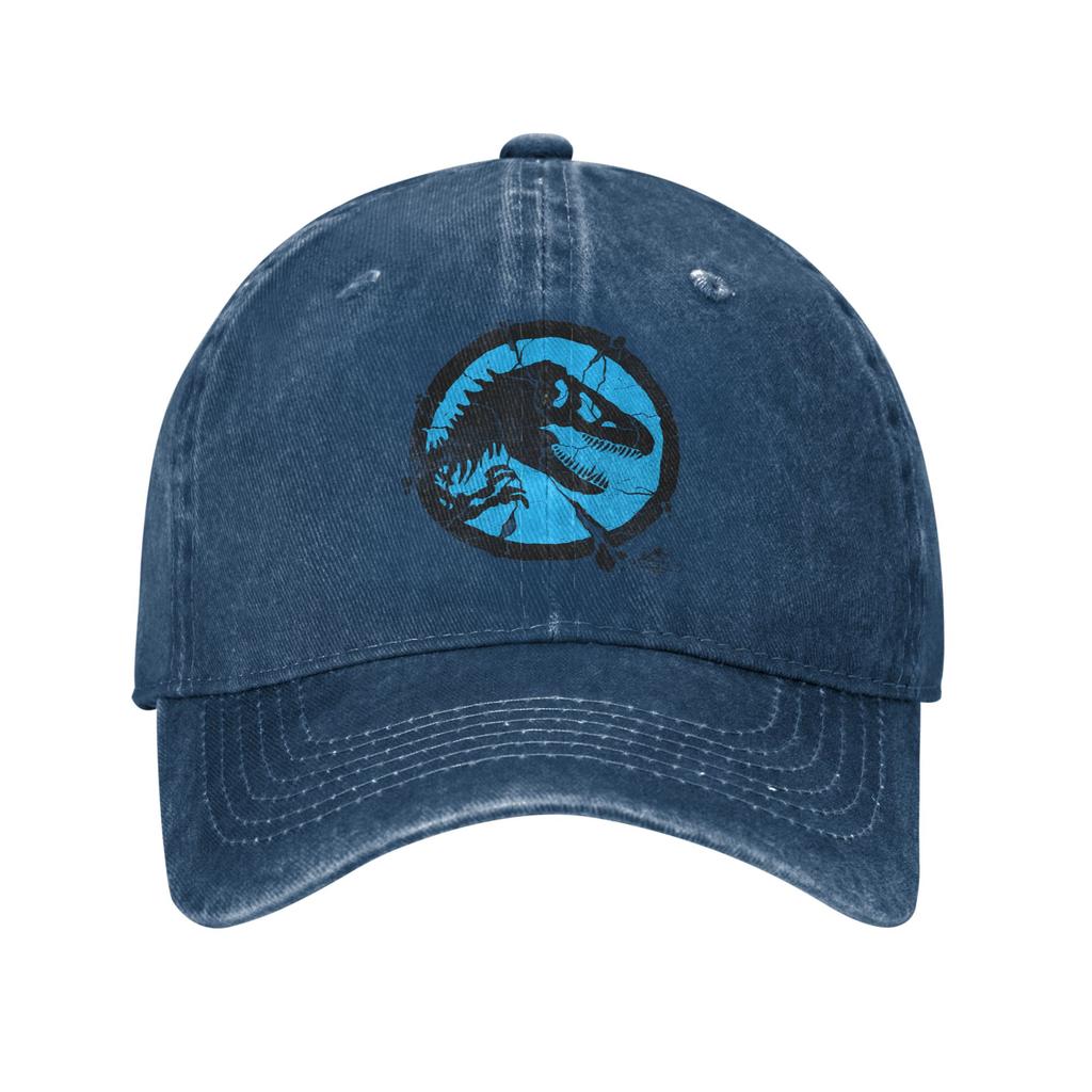 Jurassic Park Shattered Baseball Caps Vintage Distressed Cotton Snapback Hat Unisex Running Golf Adjustable Fit Hats Cap