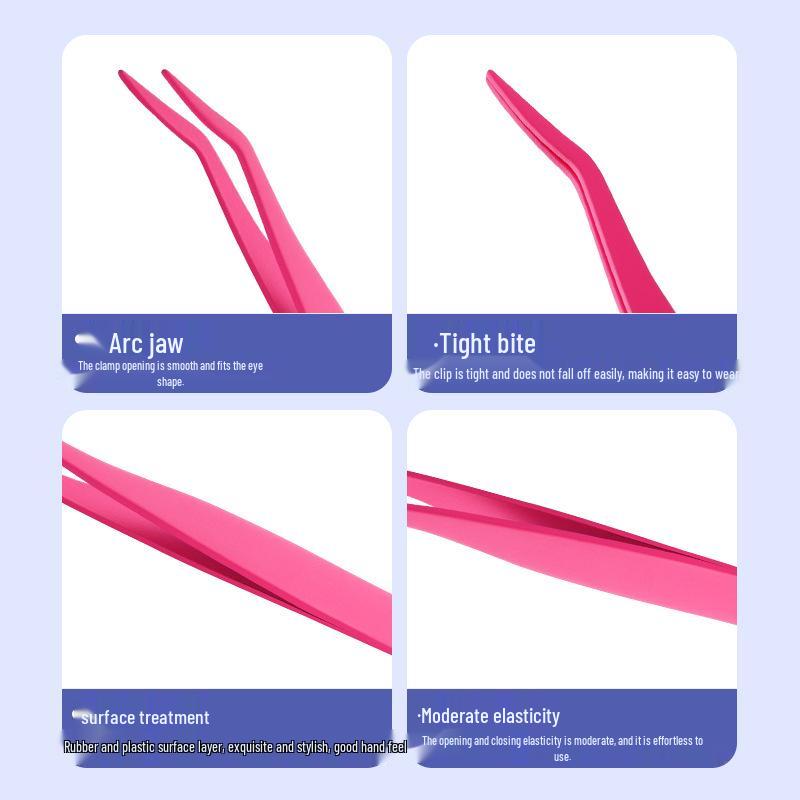 Wearable Mascara Applicator with Comb & Stainless Steel Eyelash Tweezers