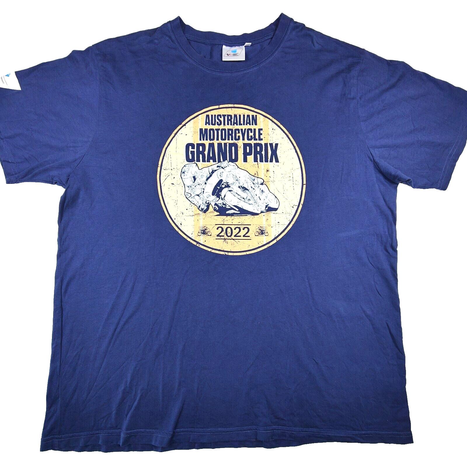 Australian Motorcycle Grand Prix XL Blue Shirt 2022 New Logo Casual M