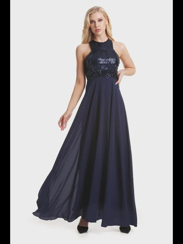 Sequined Slim Bridesmaid & Evening Dress - Women's 2020 Collection