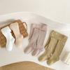 Girls' Pantyhose Children's Leggings Solid Color Vertical Striped Kids Pantyhose