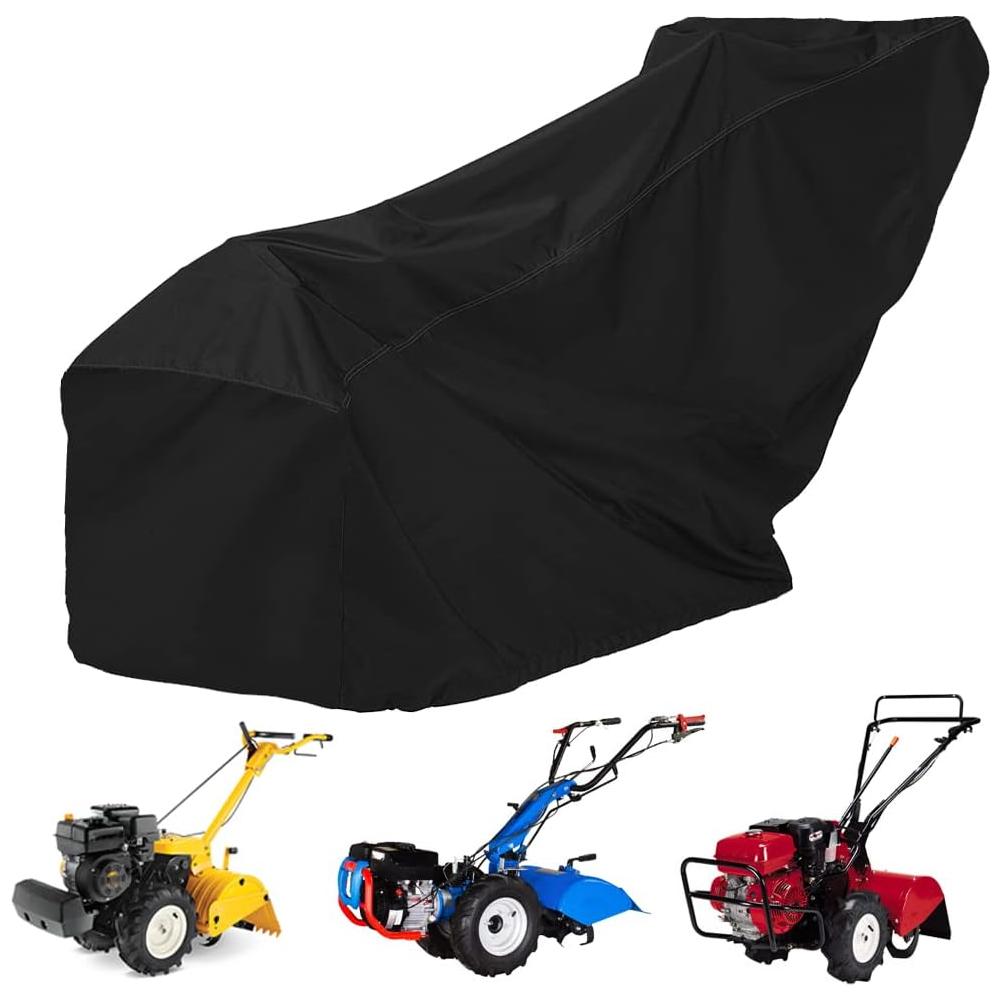 Garden Shield Rototiller Cover For Outdoor Storage PVC-free Easy To Clean 210D Oxford Fabric Waterproof PU Layer