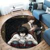 Death Note Round Area Rug Carpet Rug For Living Room Bedroom Sofa Playroom Decor Nonslip Floor Mat